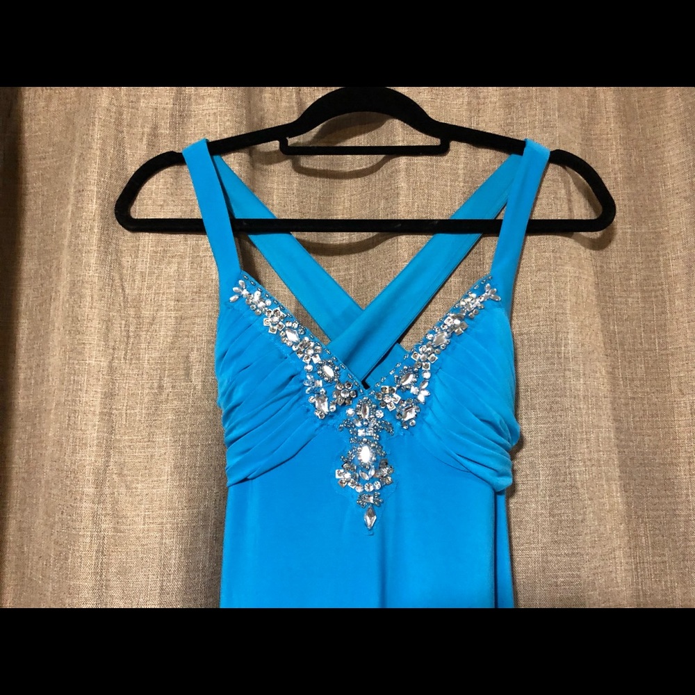 Size 2 blue prom dress